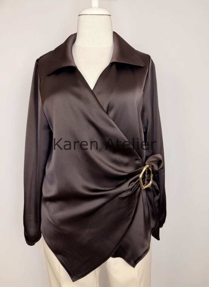 KRUVAZE GÖMLEK KAHVERENGİ 20201