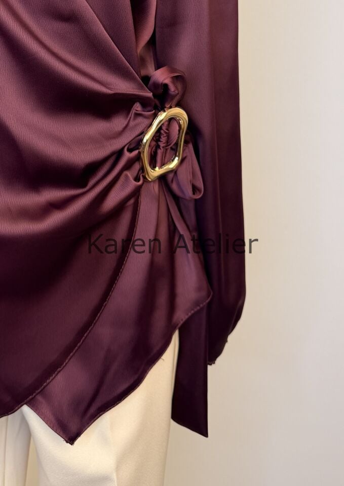 KRUVAZE GÖMLEK BORDO 20201