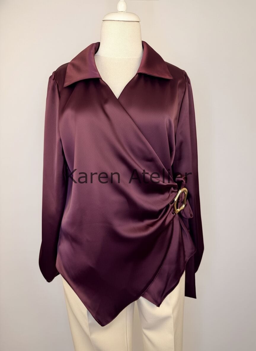 KRUVAZE GÖMLEK BORDO 20201