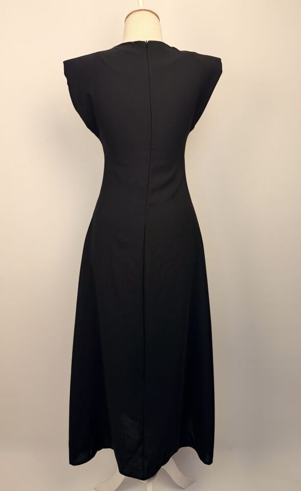 VATKALI V YAKA ELBİSE SİYAH 3865