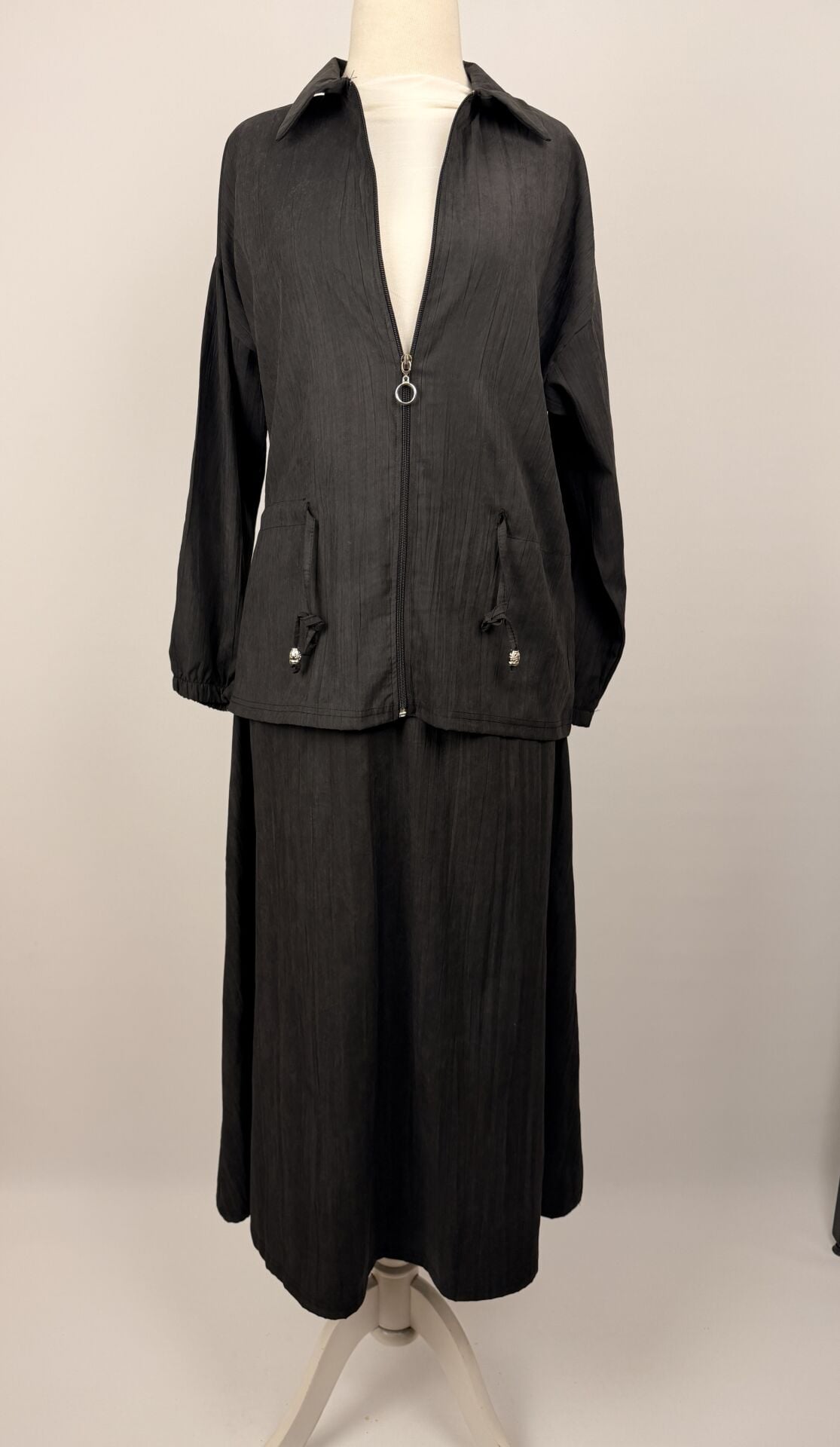 NUBUK CUBRA ETEKLİ TAKIM SİYAH