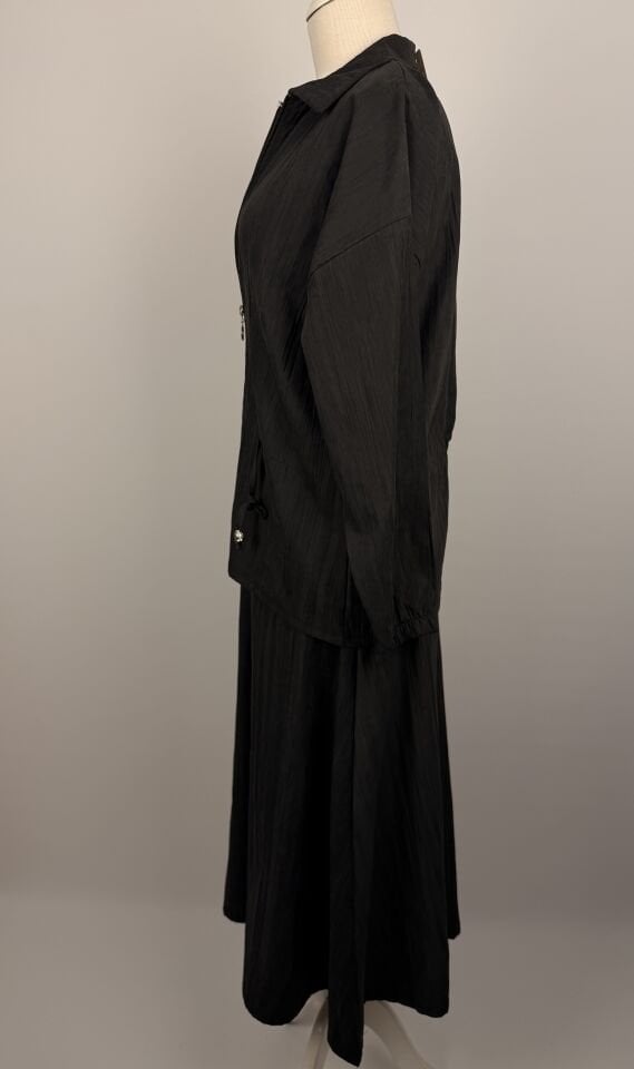 NUBUK CUBRA ETEKLİ TAKIM SİYAH